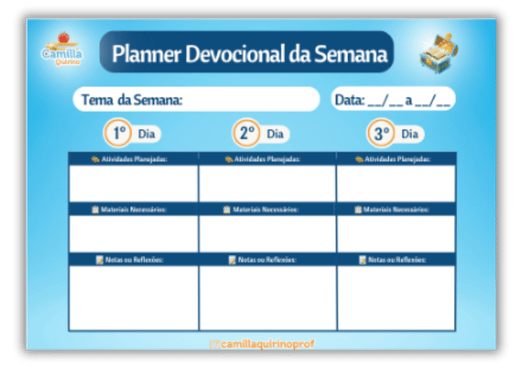 Planner semanal